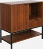 A product shot of a wooden sideboard with black metal legs against a white background. Anteprima dell’immagine prodotto
