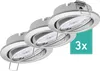 3er Set Oktaplex Einbaustrahler schwenkbar 3-Step dimmbar Produktbild-Vorschau 1