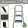 Trittleiter 3-stufig klappbar 150 kg Anti-Rutsch Produktbild-Vorschau 4