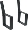 DanDiBo 2x gambe della panca in metallo nero con schienale Anteprima dell’immagine prodotto 10