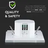 v_tac Mikrowellen-Bewegungsmelder 300W 15m IP44 Weiß 180° Produktbild-Vorschau 9