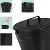 relaxdays Ascheeimer mit Deckel 7 Liter Produktbild-Vorschau 2