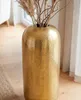 WOHNLING Bodenvase Aluminium 60cm Gold Dekovase groß Produktbild-Vorschau 5