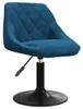 vidaXL Esszimmerstuhl Blau Samt Produktbild-Vorschau 7