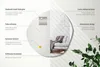 Lustro Nieregularne Ścienne Wiszące – 67 x 67,6 cm – Podgląd zdjęcia produktu 8