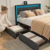 Letto imbottito ProximaX con LED e funzione di ricarica USB Anteprima dell’immagine prodotto 7