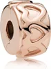 Pandora Clip gereihte Herzen 781978 rosé Produktbild-Vorschau 1