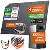 Solarway®️ 2000Wp / 800W Balkonkraftwerk mit 1,92kWh Produktbild-Vorschau 1
