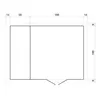 A diagram of a garden house with dimensions. Náhľad obrázku produktu