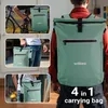 Borsa portapacchi Wiltec verde, zaino portabici da 20 l, Anteprima dell’immagine prodotto 7