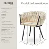 tectake® Set Esszimmerstuhl Astano gepolstert, mit Produktbild-Vorschau 5