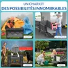 chariot de transport pliable toit 100kg frein poche Voir les images du produit 4