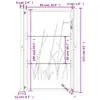 Gartentor 100x150 cm Cortenstahl Gras-Design Produktbild-Vorschau 11