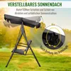 Outsunny Hollywoodschaukel 2-Sitzer Gartenschaukel Produktbild-Vorschau 4