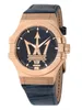 Maserati Herren Uhr POTENZA Analog Leder Armband blau Produktbild-Vorschau 14