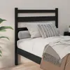 vidaXL Kopfteil Schwarz 106x4x100 cm Massivholz Kiefer Produktbild-Vorschau 3