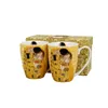 set de 2 cubes 350ml THE KISS ECRU par Gustav Klimt Voir les images du produit 1