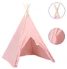 vidaXL Dětský stan Teepee s taškou Peach Skin Pink Náhled obrázku produktu 1