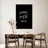 MuchoWow® - Leinwandbilder - Zitat - Pizza, Pasta, Vino - Produktbild-Vorschau 5