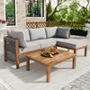 Gartenlounge-Set Gartenmöbel-Set Akazienholz Produktbild-Vorschau 1