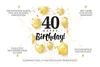 Friendly Fox Geburtstagskarte runder Geburtstag - 40. Produktbild-Vorschau 2
