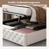 Letto imbottito 180 x 200 cm letto funzionale con rete a Anteprima dell’immagine prodotto 4
