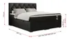Boxspringbett 200x200 mit Bettkasten, Boxspringbett 200x200 Produktbild-Vorschau 6