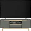 A modern TV stand with a television on top. Náhled obrázku produktu