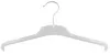 A single transparent plastic clothes hanger. Produktbild-Vorschau