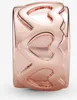 Pandora Clip gereihte Herzen 781978 rosé Produktbild-Vorschau 2
