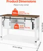 Product dimensions and weight capacity information for a coffee bar cabinet. Anteprima dell’immagine prodotto