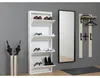Pisa szafka na buty z 4 klapami/drzwiczkami w metalicznej Podgląd zdjęcia produktu 4