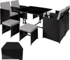 tectake® Rattan Sitzgruppe Bilbao für 4 bis 8 Personen Produktbild-Vorschau 1