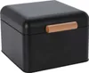 LS-LebenStil Vintage Brotkasten Schwarz 20cm Metall Retro Produktbild-Vorschau 2