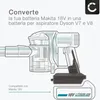 CELLONIC,Con l'adattatore di batterie Makita 18 V a Dyson Anteprima dell’immagine prodotto 3