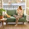 HOMCOM Sofa 2 Sitzer 134 cm Cord Couch mit dicker Produktbild-Vorschau 9