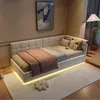 Letto con boxspring INONEFT, 90x200 cm, con LED e USB, Anteprima dell’immagine prodotto 8