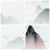 Poster - Poster ohne Rahmen - Berge Vögel Modern - 40x30 cm Produktbild-Vorschau 8