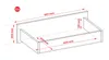 Cassettiera con 5 cassetti, antracite, A: 70 x 125 x 39 cm Anteprima dell’immagine prodotto 6