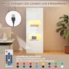 Merax LED-Vitrine Hochglanz Weiß mit 16 Farben, 3 Produktbild-Vorschau 5