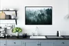 MuchoWow® Gerahmtes Poster Nebel - Bäume - Wald 90x60 cm - Produktbild-Vorschau 3