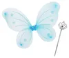 Relaxdays Feenflügel mit Zauberstab, Fee Kostüm Kinder, Produktbild-Vorschau 11