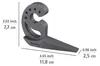 WENKO Multi-STOP® Anthrazit, 4er Set, Türstopper als Produktbild-Vorschau 5