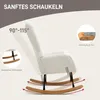 Fauteuil à bascule HOMCOM, fauteuil à bascule avec Voir les images du produit 4