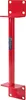A red metal support pole with mounting plates on the top and bottom. Náhľad obrázku produktu