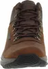 A close-up, front-facing view of a brown hiking boot. Voir les images du produit
