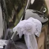 Autoschmuck Hochzeit Schleife, Hochzeitsdeko Weiß Produktbild-Vorschau 5
