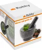 Mörser mit Stößel Set aus Marmor Ø 12,5 cm Klein Innenseite Produktbild-Vorschau 9