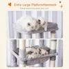 Drapak Dla Dużego Kota Duże Platformy Jaskinia 50X50X153 Cm Podgląd zdjęcia produktu 3