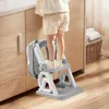 2-in-1 Toilettensitz Kinder mit Treppe,Toilettenaufsatz Produktbild-Vorschau 4
